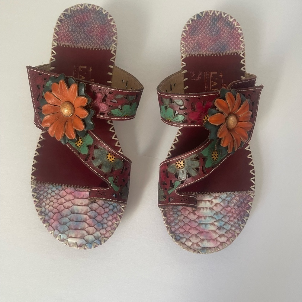 L' Artiste Spring Step Womens Vardi Slide Sandals